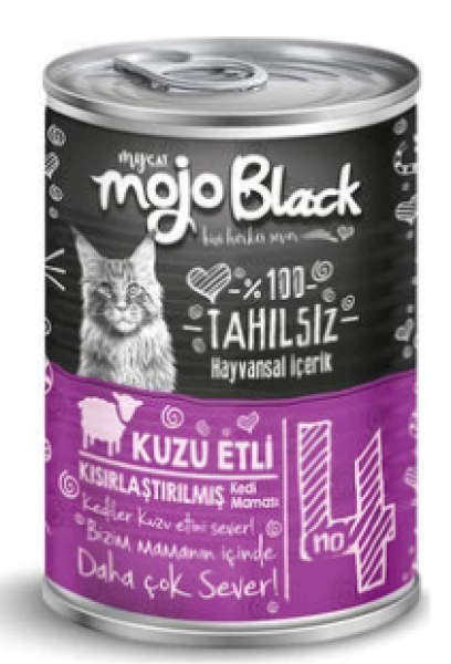 MyCat Mycat Mojo Black Kuzu Etli Sterilised 415 gr Kedi Maması