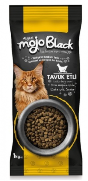 MyCat Mycat Mojo Black Tavuk Etli Yetişkin 1 kg Kedi Maması