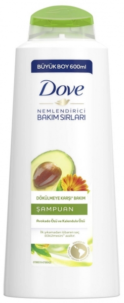 Dove Avakado ve Kalendula Özlü 600 ml Şampuan (600 ml)