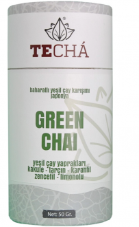 Te Cha Tea Green Chai Baharatlı Yeşil Çay 50 gr