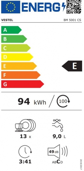 Vestel BM 5001 CS Bulaşık Makinesi