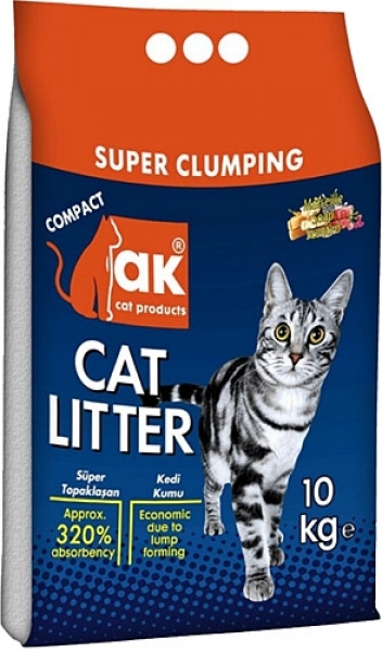 Akkum Marsilya Sabunu Kokulu Kalın Taneli Topaklaşan 10 Kg Kedi Kumu (Kalın Taneli)