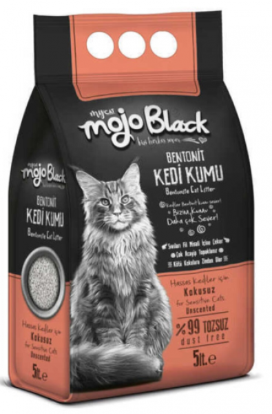 MyCat Mycat Mojo Black Bentonit Kokusuz 5 lt Kedi Kumu