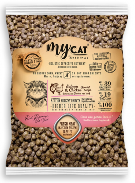 MyCat Mycat Tahılsız Somonlu Ve Tavuklu 500 gr Kedi Maması