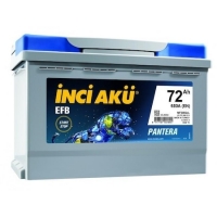 İnci Akü EFB Pantera 12V 72Ah resim