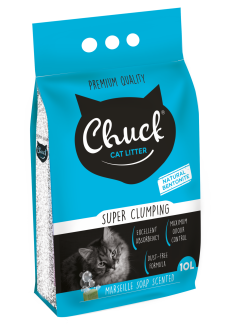 Chuck Marsilya Sabunlu Kalın 10 lt Kedi Kumu