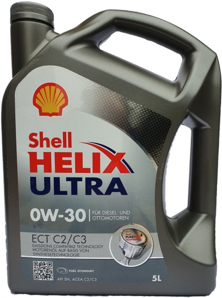 Shell Helix Ultra ECT C2/C3 0W-30 Motor Yağı (5 litre)