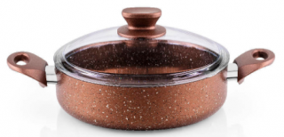 Bernardo Rosin Bronz Granit Sığ Tencere 22 cm