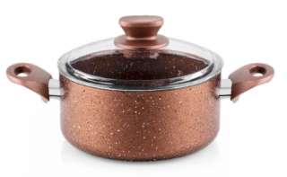 Bernardo Rosin Bronz Granit Derin Tencere 20 cm
