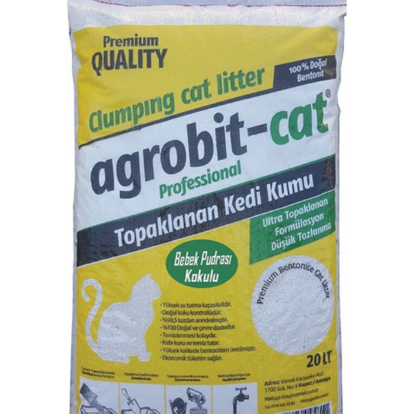 Agrobit Cat Marsilya Sabunlu Doğal 20 lt Kedi Kumu