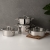 Nehir Silver Trend 8 Parça Çelik Tencere Seti