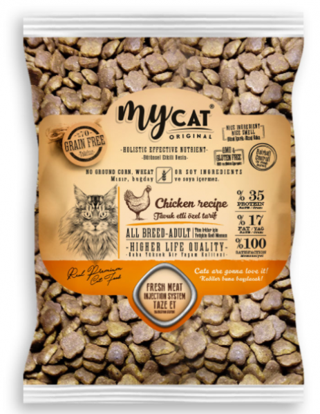 MyCat Mycat Tahılsız Tavuk Etli 1 kg Kedi Maması