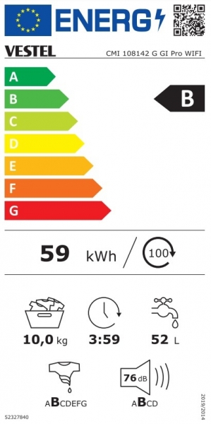 Vestel CMI 108142 G GI Pro WIFI Çamaşır Makinesi