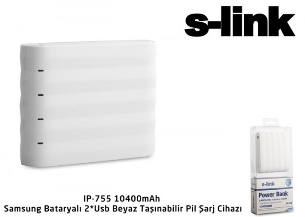 S-link IP-755 10400 mAh Powerbank