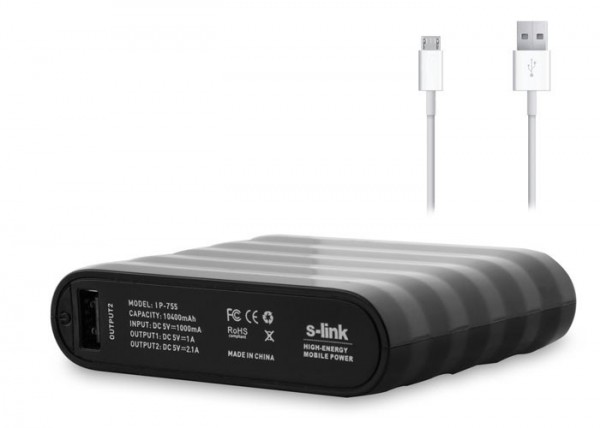 S-link IP-755 10400 mAh Powerbank