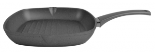 Porland Grena Siyah Granit Izgara Tava 28 cm