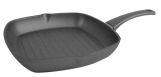 Porland Grena Siyah Granit Izgara Tava 28 cm
