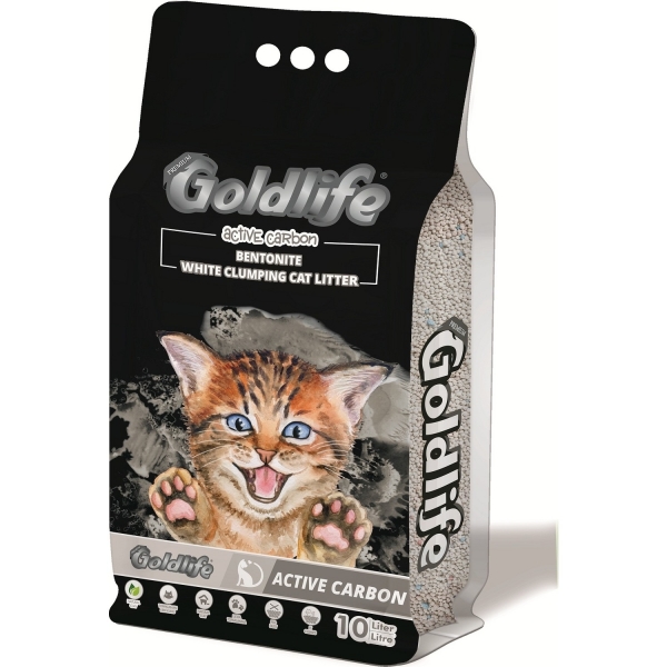 Goldlife Premium Active Carbon 10 lt Kedi Kumu