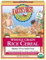 Earth's Best Organic Whole Grain Rice Cereal 227 gr resim