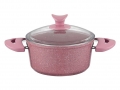 Aksu Extra Pembe Granit Derin Tencere 20 cm resim
