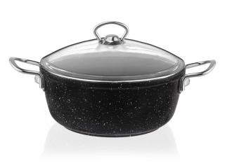 Taç Gravita Döküm Derin Tencere 28 cm