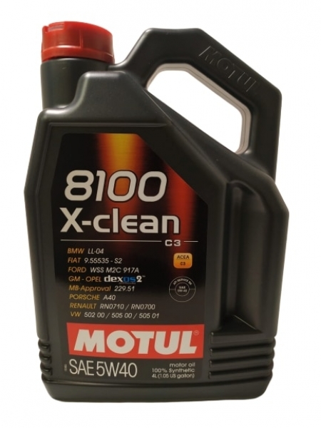 Motul 8100 X-Clean 5W-40 Motor Yağı (4 litre)