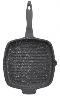 Taç Döküm Gri Kare Tava 24 cm