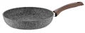 Taç Gri Ahşap Sap Granit Plus Tava 28 cm resim