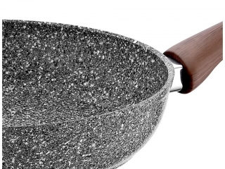 Taç Gri Ahşap Sap Granit Plus Tava 26 cm