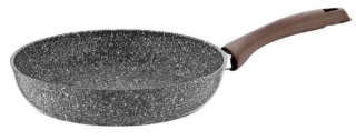 Taç Gri Ahşap Sap Granit Plus Tava 24 cm