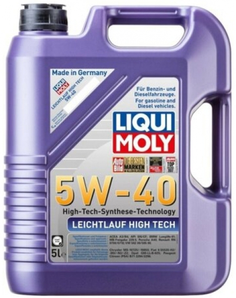 Liqui Moly Leichtlauf High Tech 5W-40 Motor Yağı (5 litre)