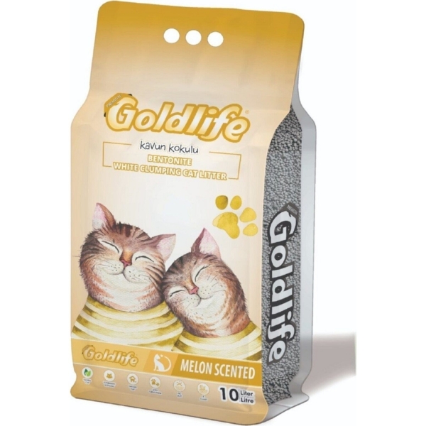 Goldlife Premium Kavun Kokulu Bentonit 10 lt Kedi Kumu