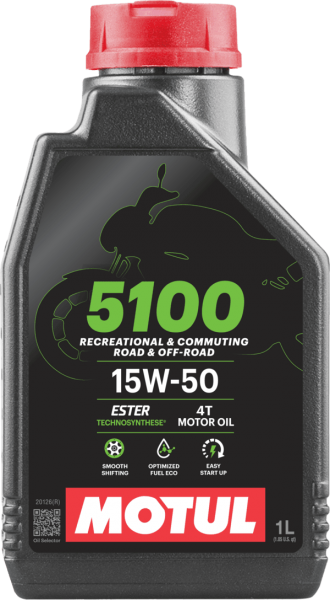 Motul 5100 4T 15W-50 Motor Yağı (1 litre)