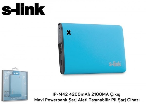 S-link IP-M42 4200 mAh Powerbank