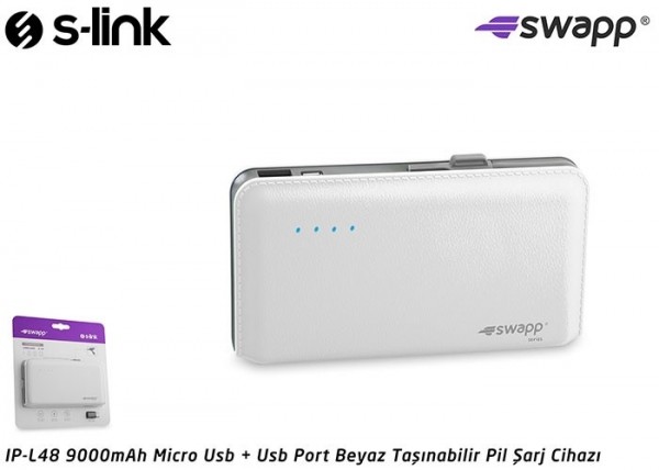S-link Swapp IP-L48 9000 mAh Powerbank