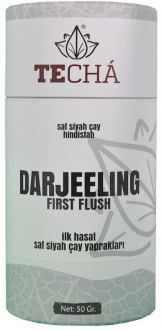 Te Cha Tea Darjeeling İlk Hasat Saf Siyah Çay 50 gr