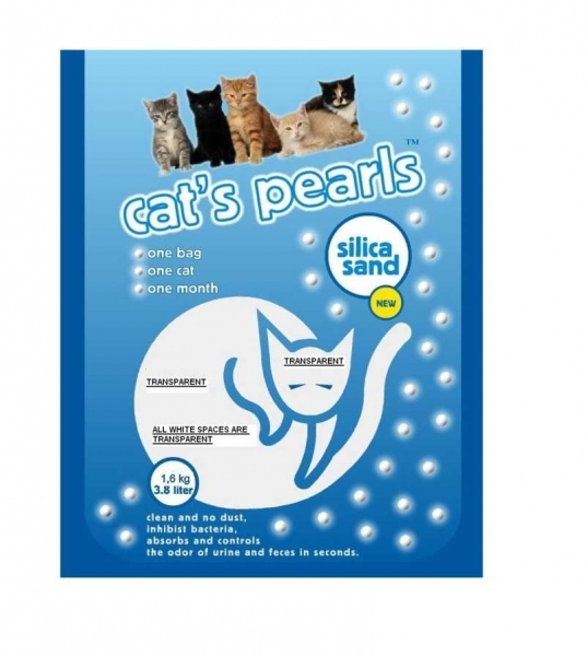 Cat's Pearls Silica Sand 3.8 lt Kedi Kumu