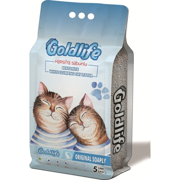 Goldlife Premium Marsilya Sabunlu 5 lt Kedi Kumu