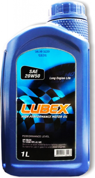 Lubex SAE 20W-50 Motor Yağı (1 litre)