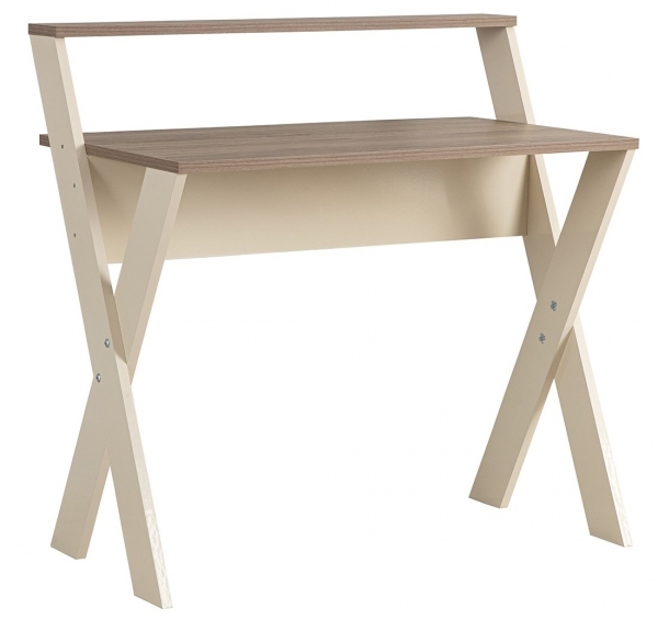 Enda Home X Ayaklı Çalışma Masası (Krem / Kahverengi)