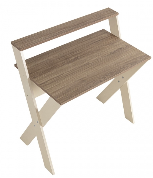 Enda Home X Ayaklı Çalışma Masası (Krem / Kahverengi)