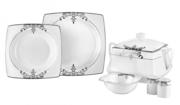 Taç Harem Platin 60 Parça Yemek Takımı (60 Parça)