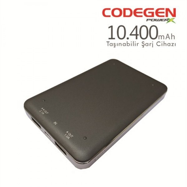 Codegen X10 PowerX 10400 10400 mAh Powerbank