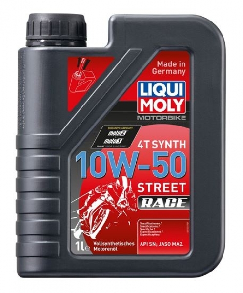 Liqui Moly Motorbike 4T Synth 10W-50 Street Race Motor Yağı (1 litre)