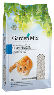 Garden Mix Bentonit Hızlı Topaklanan Parfümsüz Ince 10 lt Kedi Kumu