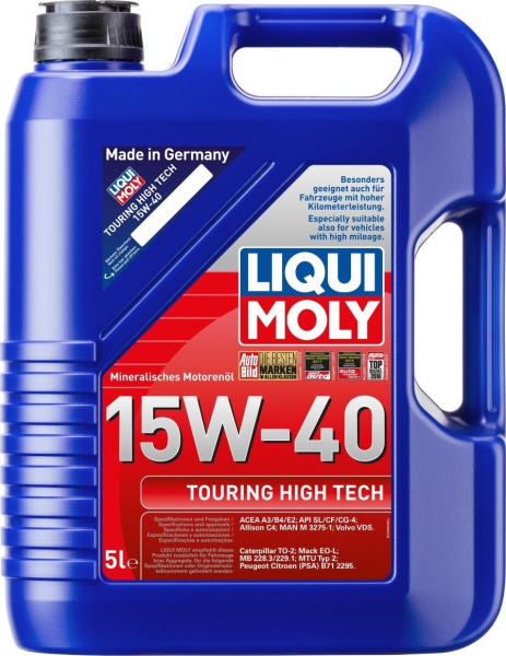 Liqui Moly Touring High Tech 15W-40 Motor Yağı (5 litre)
