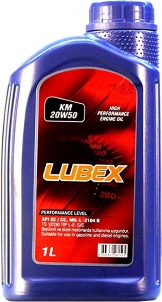 Lubex KM 20W-50 Motor Yağı (1 litre)