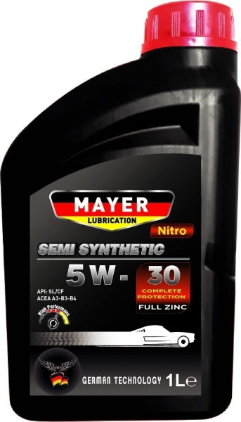 Mayer Lubrication Nitro 5W-30 Motor Yağı (1 litre)