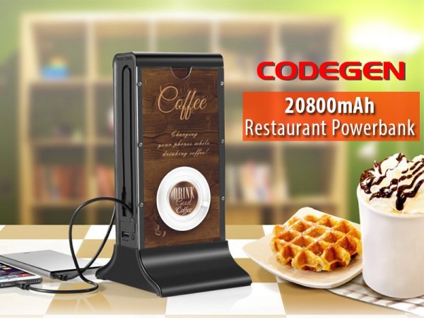 Codegen K1 Restaurant Menü 20800 mAh Powerbank