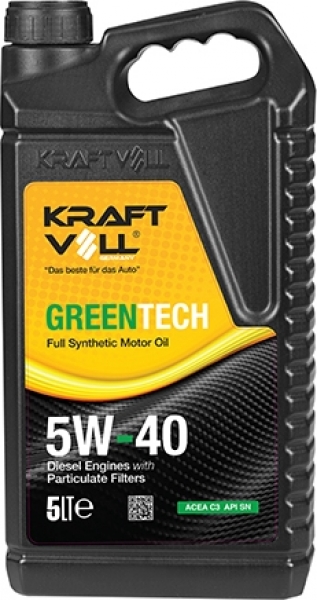 Kraftvoll Greentech 5W-40 C3 SN Motor Yağı (5 litre)